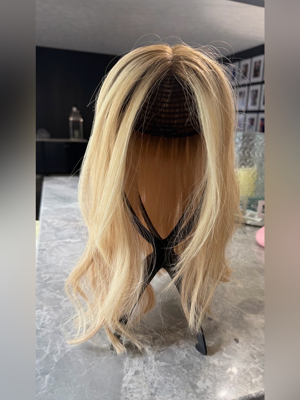 Uniwigs Upgraded Courtney Mono Top Blond Hair Topper Cali Blonde LIKE NEW